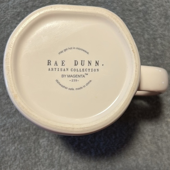 Rae Dunn Lucky Mug - white and Green - Picture 4 of 5